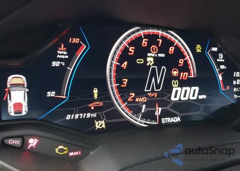 2020 Lamborghini Huracan Evo z USA, uszkodzony, nr VIN ZHWUF4ZF5LLA14214